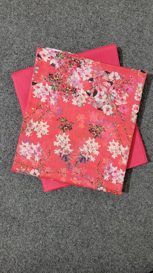 Pure Lawn 2 Piece Printed Suit-1012#